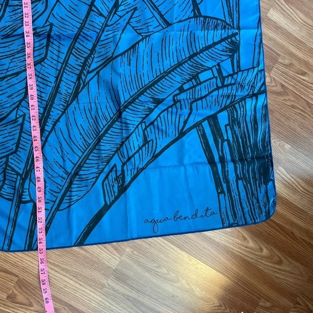 Agua Bendita Blue Botanical Towel